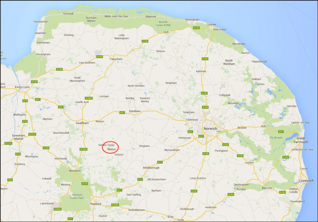 Location Map Norfolk